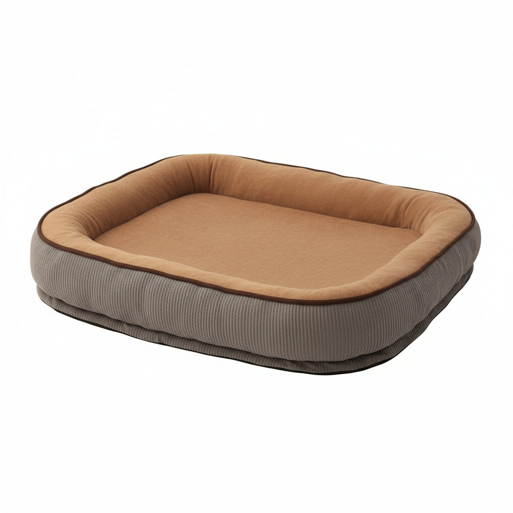 Brown dog bed