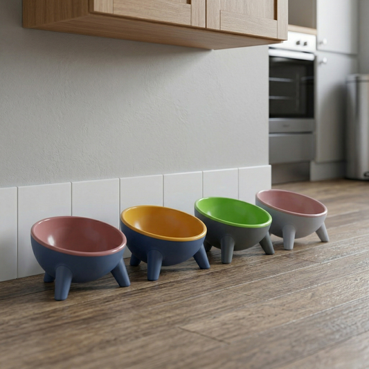 Cat Bowl - 15° Tilted Ergonomic for Kittens & Cats