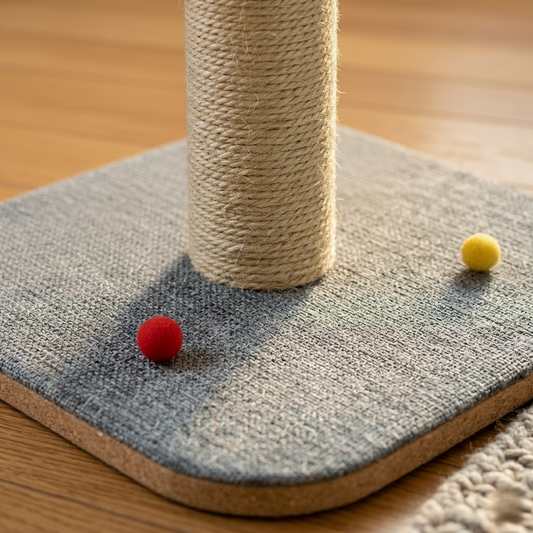 Cat Scratcher - Sisal Scratching Post with Plush Ball Toy