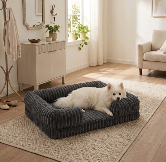 Dog Bed - Durable Pet Sleeper for Large Dogs, Washable