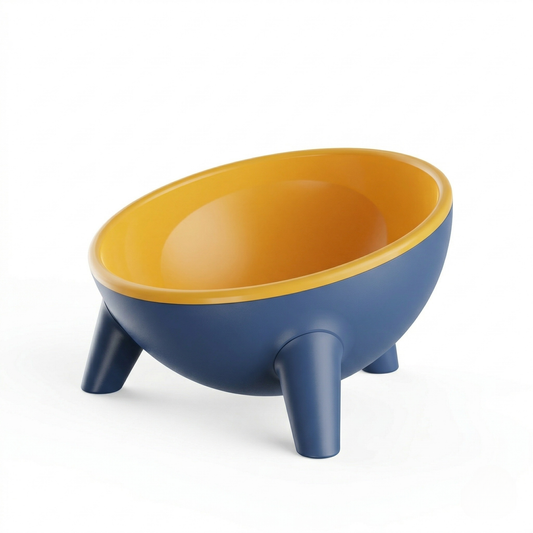 Cat Bowl - Ergonomic Raised Pet Dining Station, Durable Easy-to-Clean for Kittens & Cats
