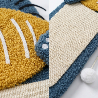 Cat Scratcher - Multi-Functional Cat House Nest, Decorative Sisal Fibre Column with Plush Toy & Bed for Indoor Cats