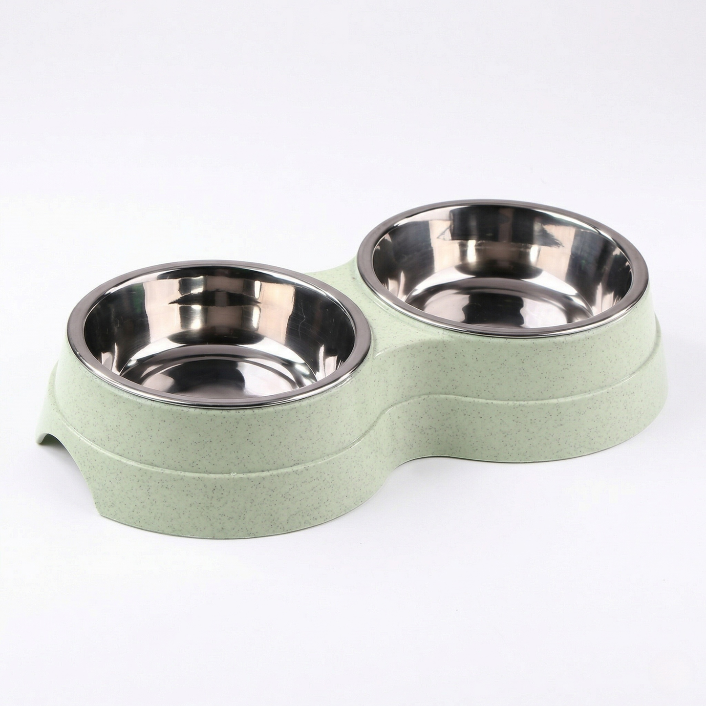 Dog Bowl - Double Stainless Steel Feeding Station, for Food & Water