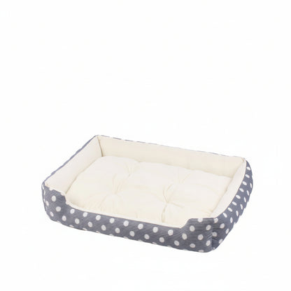 Dog Bed - Four Seasons Washable Plush Cushion, Soft Pet Sofa for Small & Medium Dogs