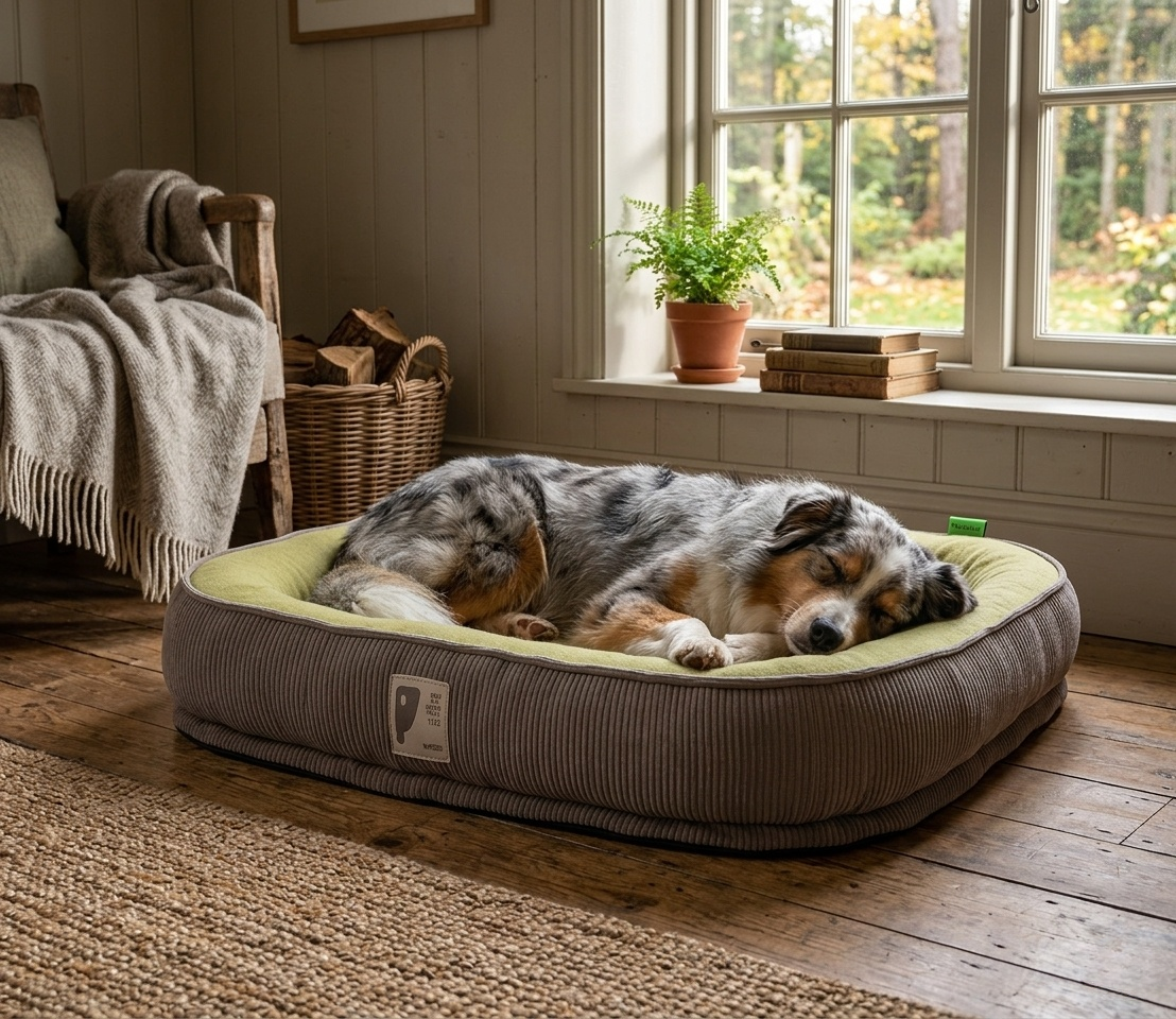 Dog Bed - Soft Plush Home Nest, Breathable Warm Pet Sofa for Dogs, All Seasons Comfort