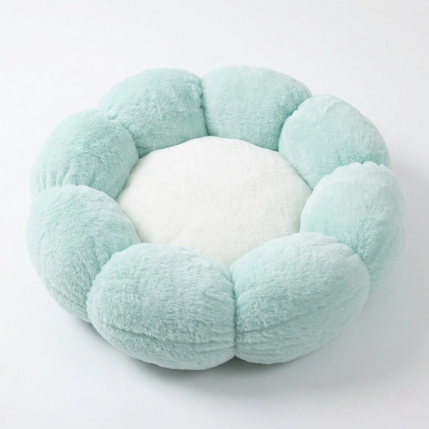 Cat Bed - Flower Shaped Plush Bed with Anti-Slip Bottom for All Seasons